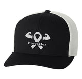 "Cancer Prevailer" Awareness Embroidered Flexfit Trucker Hat