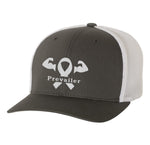 "Cancer Prevailer" Awareness Embroidered Flexfit Trucker Hat