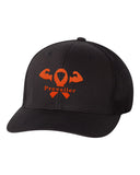 "Cancer Prevailer" Awareness Embroidered Flexfit Trucker Hat - Set 1