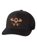 "Cancer Prevailer" Awareness Embroidered Flexfit Trucker Hat - Set 2