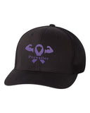 "Cancer Prevailer" Awareness Embroidered Flexfit Trucker Hat - Set 1