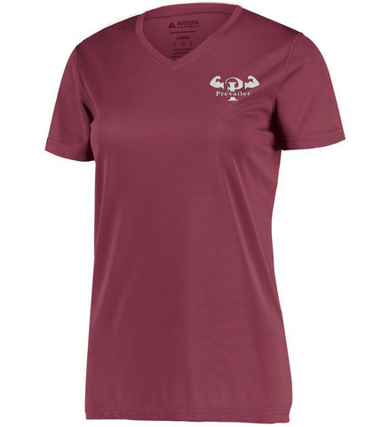 "Prevailer Hardcore" Ladies Embroidered Wicking Tee