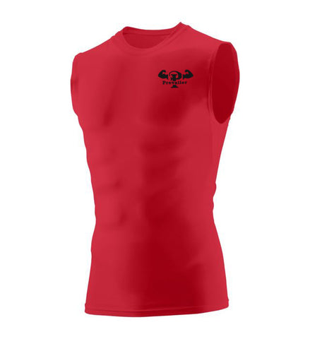 "Prevailer Hardcore" Embroidered Hyperform Compression Sleeveless Tee