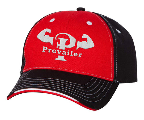 "Prevailer Hardcore" Embroidered Tri-Color Hat