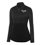 "Prevailer Hardcore" Embroidered Ladies Tonal Heather 1/4 Zip Pullover