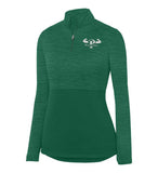 "Prevailer Hardcore" Embroidered Ladies Tonal Heather 1/4 Zip Pullover