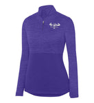 "Prevailer Hardcore" Embroidered Ladies Tonal Heather 1/4 Zip Pullover