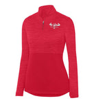 "Prevailer Hardcore" Embroidered Ladies Tonal Heather 1/4 Zip Pullover