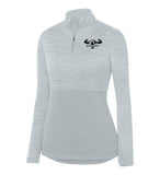"Prevailer Hardcore" Embroidered Ladies Tonal Heather 1/4 Zip Pullover