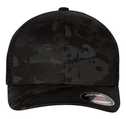 "Prevailer Hardcore" Black Ops Embroidered Trucker Hat