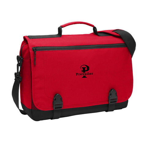 "Prevailer" Embroidered Messenger Briefcase
