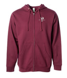 "Prevailer" Embroidered Midweight Zip Hooded Sweatshirt