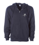 "Prevailer" Embroidered Midweight Zip Hooded Sweatshirt