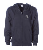 "Prevailer" Embroidered Midweight Zip Hooded Sweatshirt