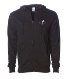 "Prevailer" Embroidered Midweight Zip Hooded Sweatshirt