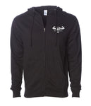 "Prevailer Hardcore" Embroidered Midweight Zip Hooded Sweatshirt