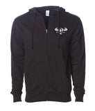 "Prevailer Hardcore" Embroidered Midweight Zip Hooded Sweatshirt