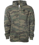 "Prevailer" Embroidered Midweight Zip Hooded Sweatshirt